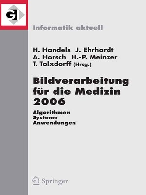cover image of Bildverarbeitung für die Medizin 2006